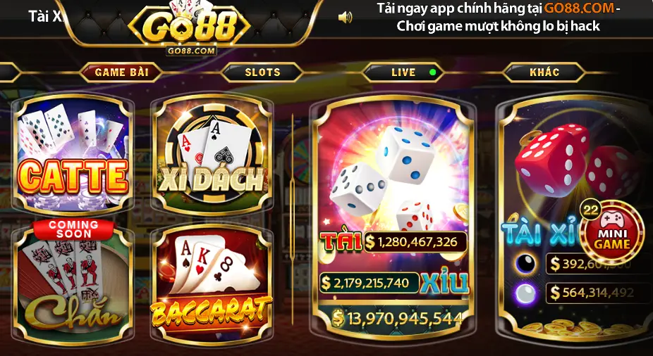 Game bài Go88 - Thiên đường cá cược đẳng cấp 2024