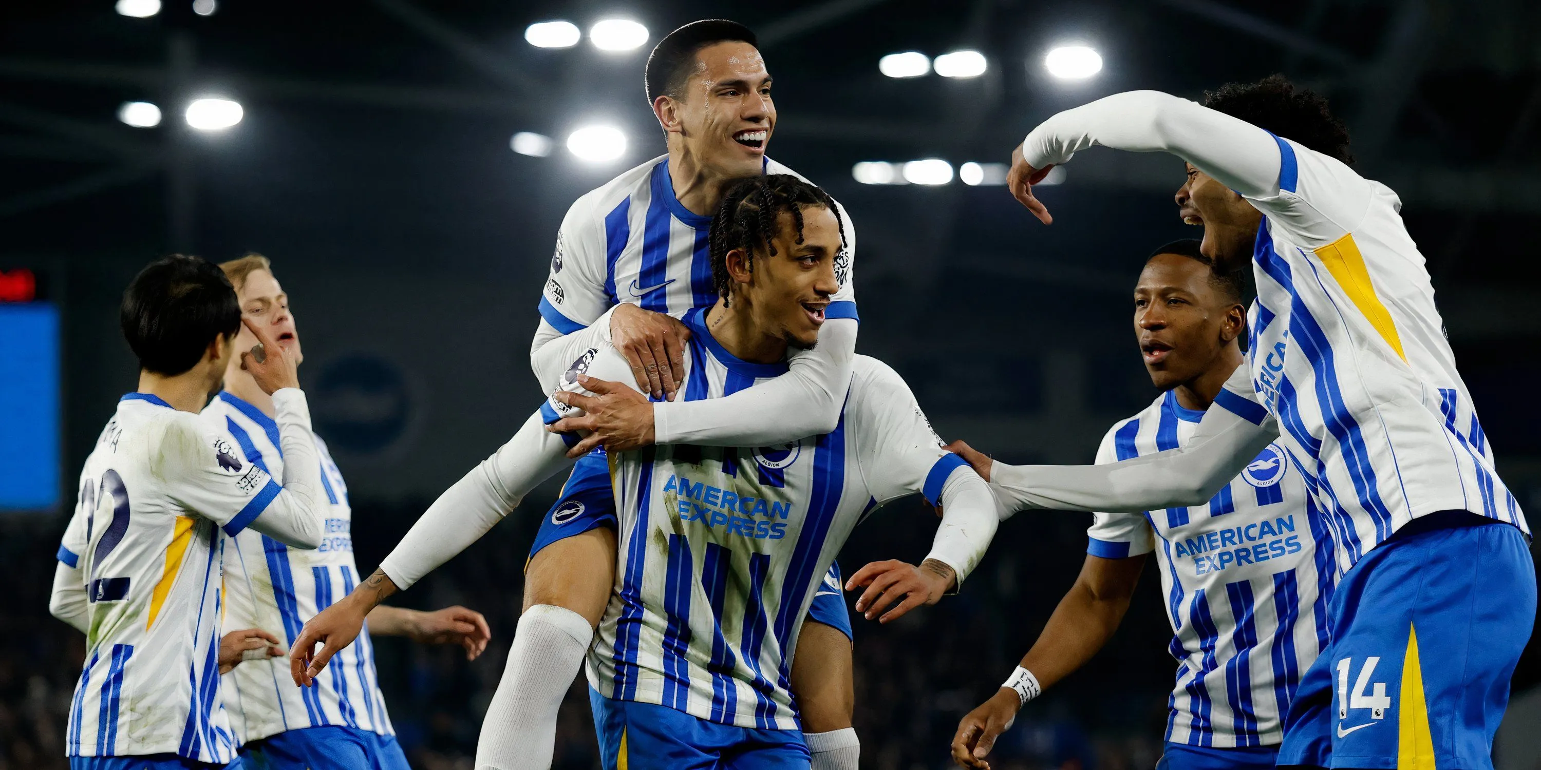 Joao Pedro, tiền đạo mục tiêu của Newcastle, trong màu áo Brighton