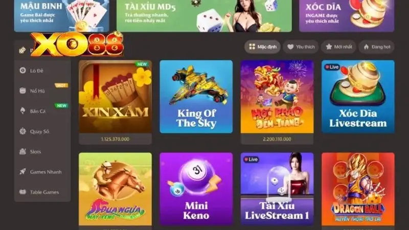 Nhà cái XO88 – Sân chơi cá cược trực tuyến uy tín, đẳng cấp 14 Nhà cái XO88 – Sân chơi cá cược trực tuyến uy tín, đẳng cấp