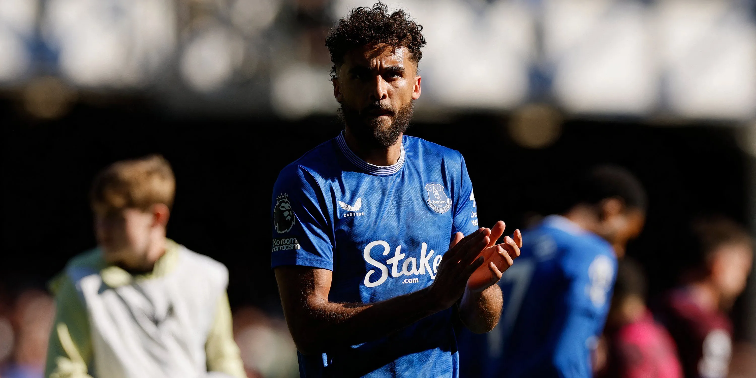 Tiền đạo Dominic Calvert-Lewin của Everton trong một buổi tập của đội bóng