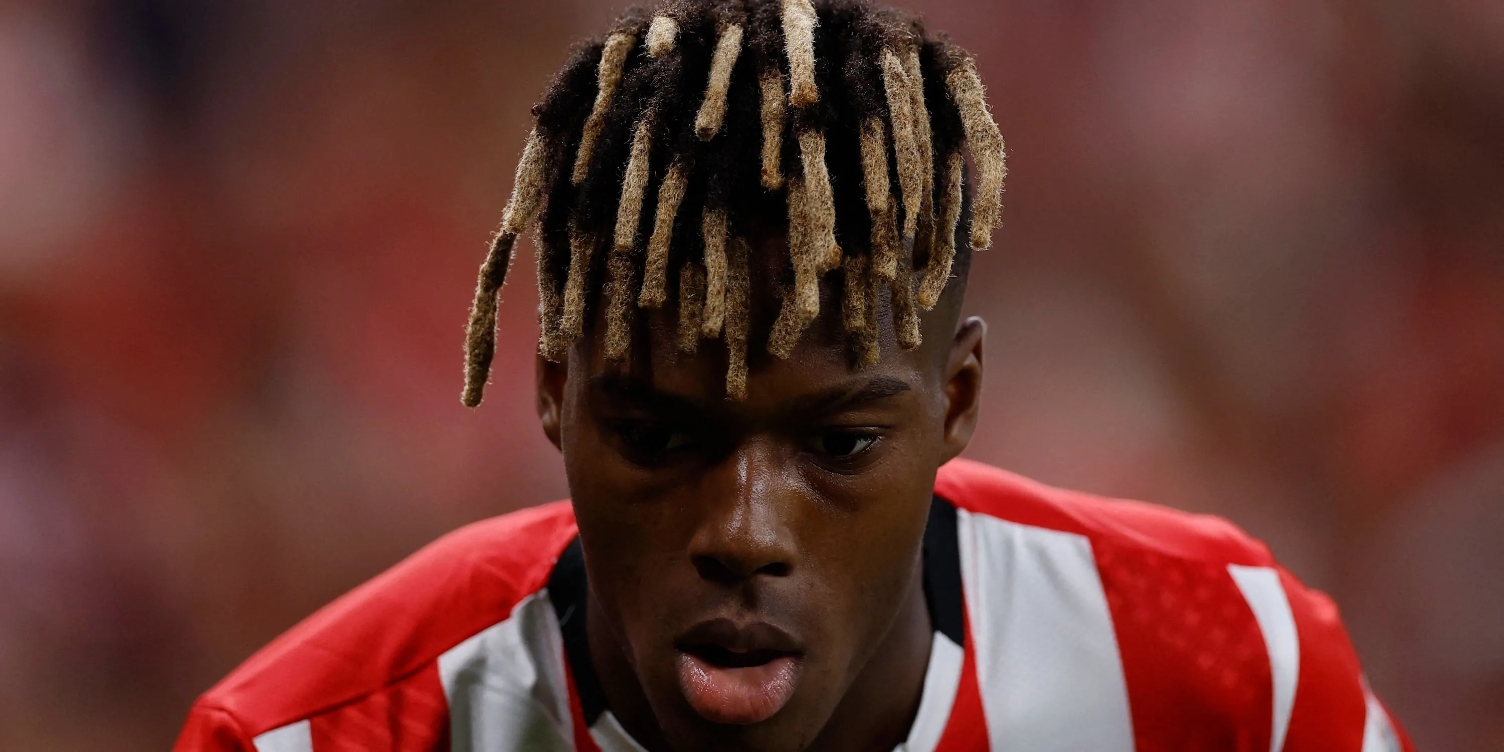 Cầu thủ chạy cánh Nico Williams của Athletic Bilbao, mục tiêu được liên hệ với Arsenal