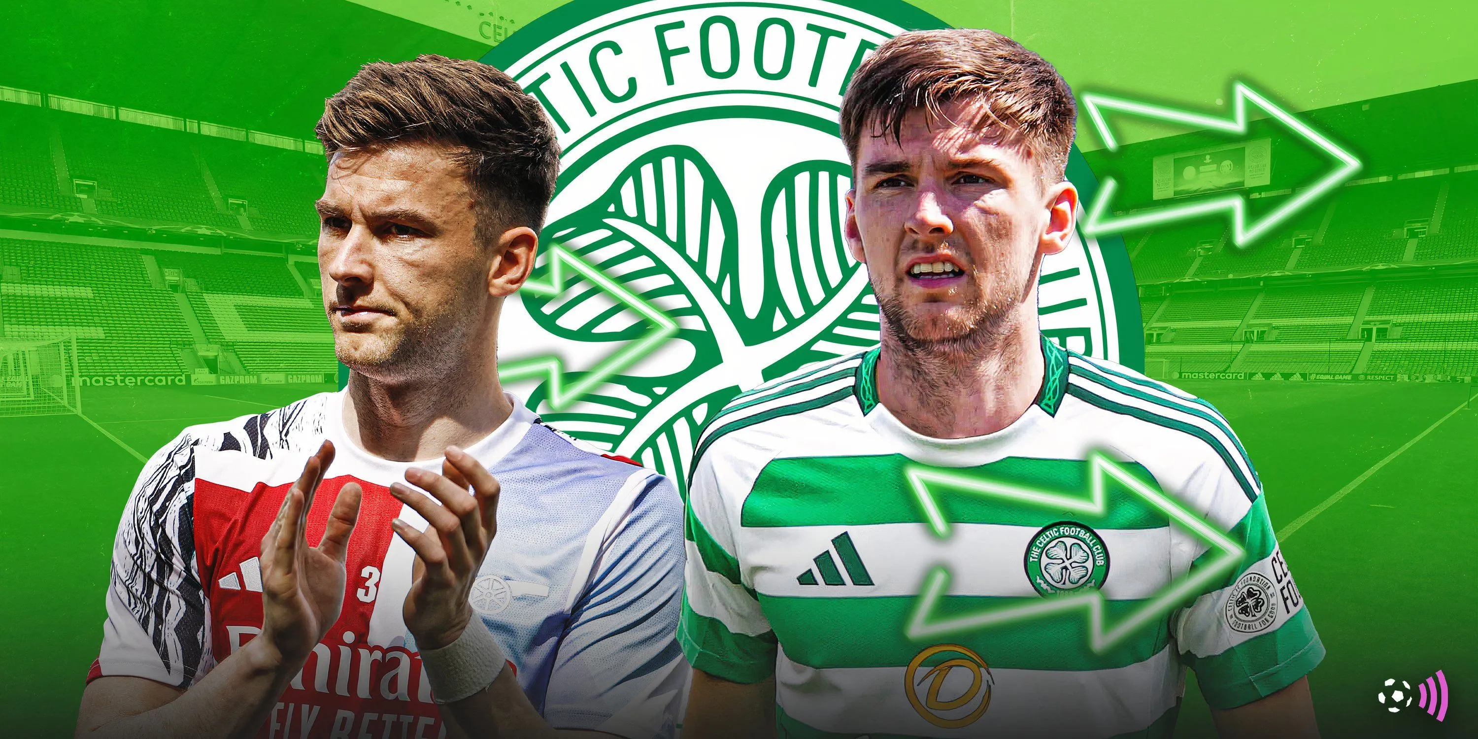 Hậu vệ Kieran Tierney trong màu áo Celtic