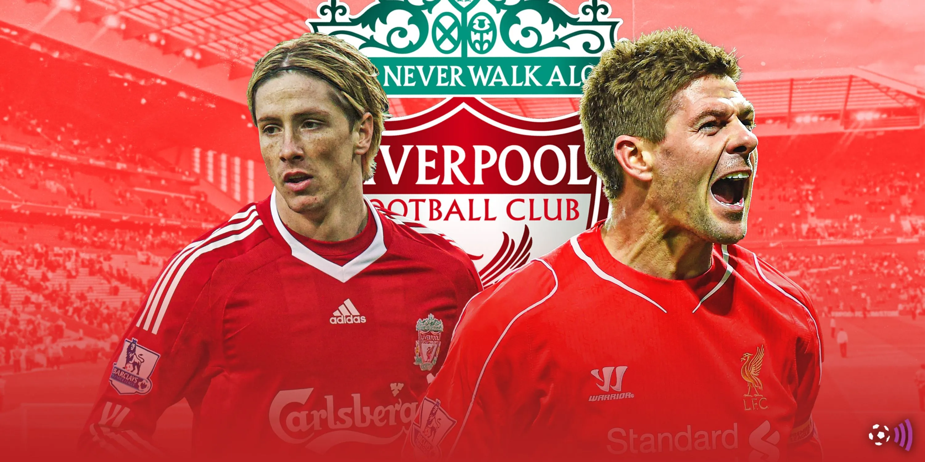 Fernando Torres ăn mừng cùng Steven Gerrard tại Liverpool