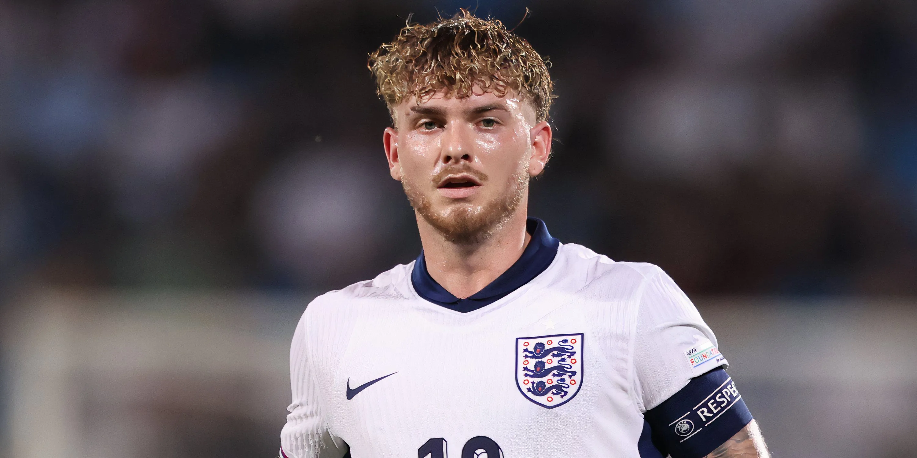Harvey Elliott trong màu áo đội U21 Anh